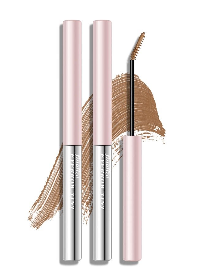 FREEORR 2PCS Tinted Eyebrow Gel, Ultra-Fine Brush Tinted Eyebrow Cream, Long Lasting Transfer-proof Eyebrow Mascara, Waterproof, Non-Clumping, Brow Filler, Volumizer Defines -Golden Brown - Image 1